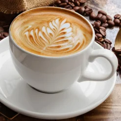 EUROART Bilder Ohne Rahmen|Bilder Nach Themen-Glasbild 30 x 30 cm Cappuccino I Braun