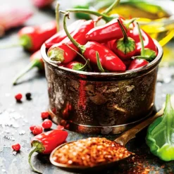 EUROART Bilder Ohne Rahmen|Bilder Nach Themen-Glasbild 20 x 20 cm Herbs and spices Bunt
