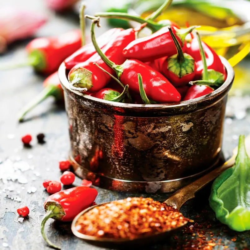 EUROART Bilder Ohne Rahmen|Bilder Nach Themen-Glasbild 20 x 20 cm Herbs and spices Bunt