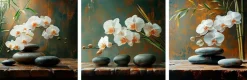 Glasbild 30 x 90 cm Warm Zen VI<EUROART Hot