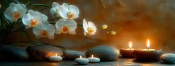 Glasbild 30 x 80 cm Warm Zen II<EUROART Outlet