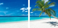 Bilder Ohne Rahmen|Bilder Nach Themen|EUROART Glasbild 2tlg. Places in the Sun Blau
