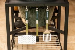 Grillzubehör|Big Green Egg Grillbesteck Set Premium 3 tlg. Grün