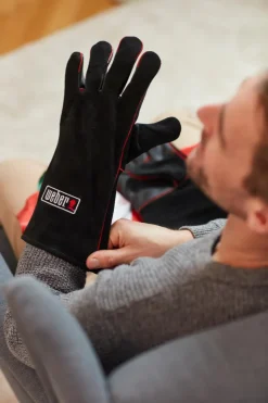 Weber Grills & Grillzubehör|Grillzubehör|Weber Grillhandschuh Zubehör Schwarz / Rot