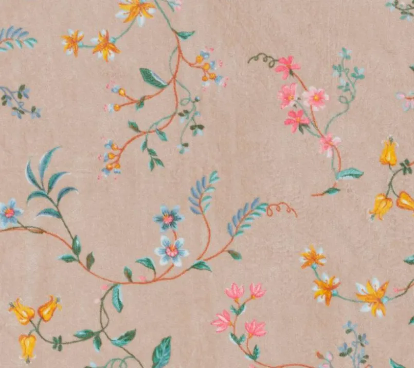 Hand- & Duschtücher|Hand- & Duschtücher|PIP Studio Handtuch Les Fleurs 55 x 100 cm Khaki