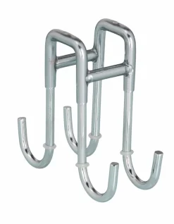 WENKO Badzubehör-Handtuchhaken 3,7 x 23,5 cm Silber