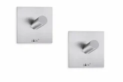 Badzubehör|Zack Handtuchhaken Peco 2er-Set Silber