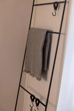 Badzubehör|Metallbude Handtuchleiter Estina Schwarz