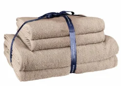 Kleine Wolke Hand- & Duschtücher|Hand- & Duschtücher-Handtuch-Set Chill 4-teilig Taupe