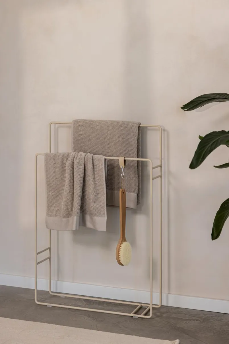 Metallbude Badzubehör-Handtuchständer Delaya Cashew