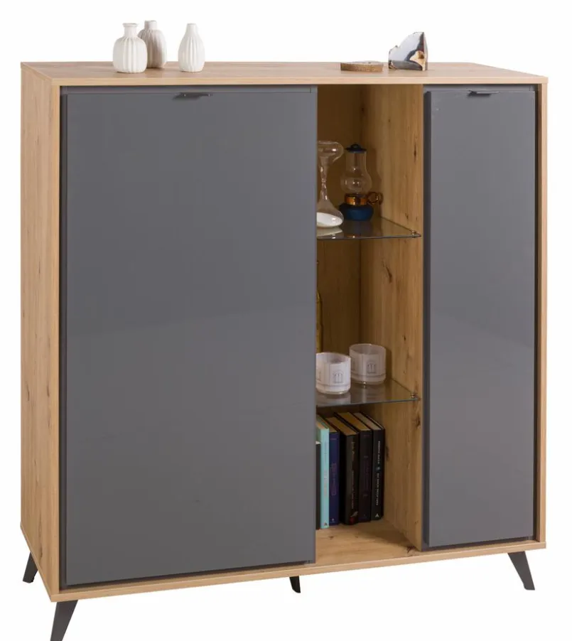 Composad Kommoden-Highboard Cornice Grau
