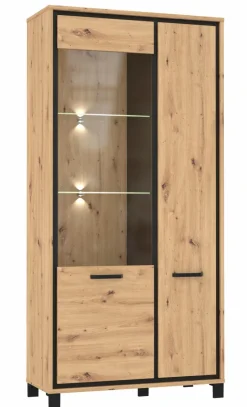 FORTE Kommoden-Highboard Farida Eiche Artisan
