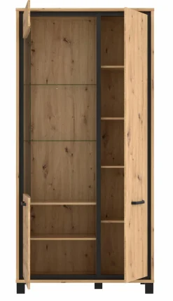 FORTE Kommoden-Highboard Farida Eiche Artisan