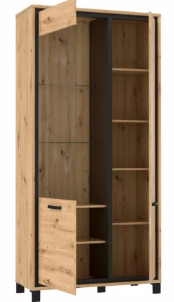 FORTE Kommoden-Highboard Farida Eiche Artisan