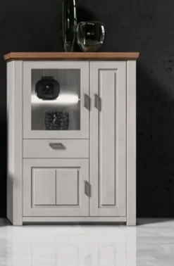 Kommoden|decodom Highboard Amrum Weiß