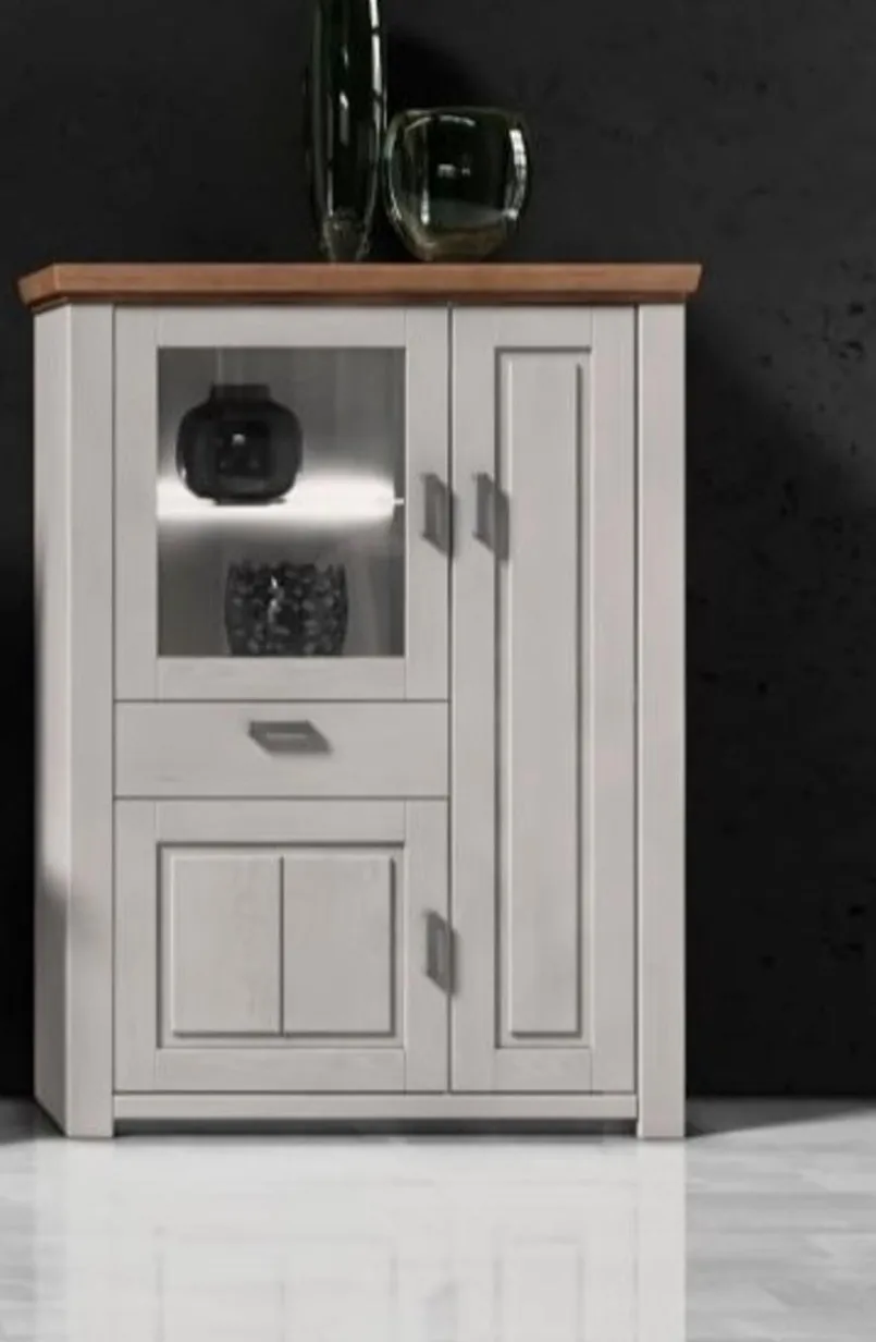 Kommoden|decodom Highboard Amrum Weiß
