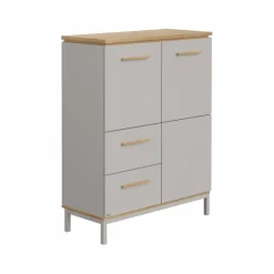 Babyzimmer Schränke & Regale|Babyzimmer Schränke & Regale|Paidi Highboard Benne Grau