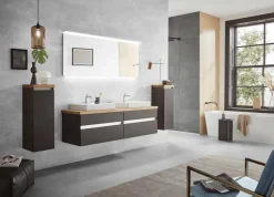 Puris Badschränke-Highboard B-Essence Cosmos Grey
