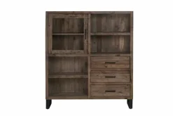 WOLFMÖBEL Kommoden-Highboard Boston 5078 Braun