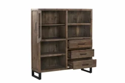 WOLFMÖBEL Kommoden-Highboard Boston 5078 Braun