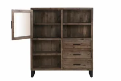 WOLFMÖBEL Kommoden-Highboard Boston 5078 Braun