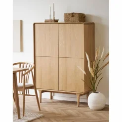 Kommoden|DAHEIM Highboard Darwin Eiche