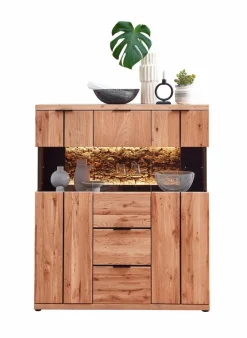 Wohnconcept Kommoden-Highboard Donna Wildeiche