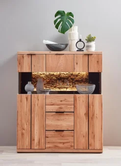 Wohnconcept Kommoden-Highboard Donna Wildeiche