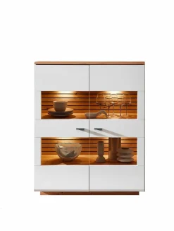 Kommoden|Wohnconcept Highboard Duron Weiß