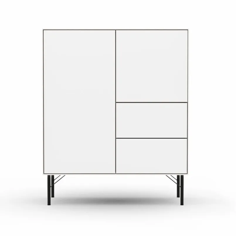 RAUM.FREUNDE Kommoden-Highboard Edge Weiß