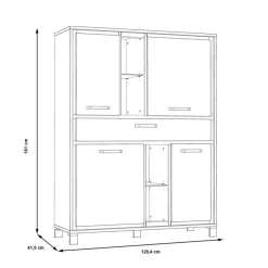 Highboard Farida<FORTE Discount