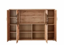Kommoden|IDEAL Wohnen Highboard Kansas Alteiche