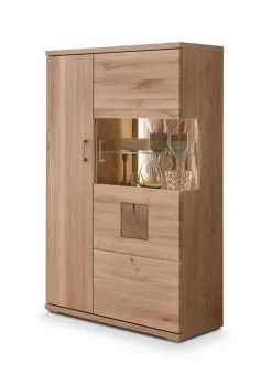 Kommoden|Kommoden|IDEAL Wohnen Highboard Kansas Alteiche
