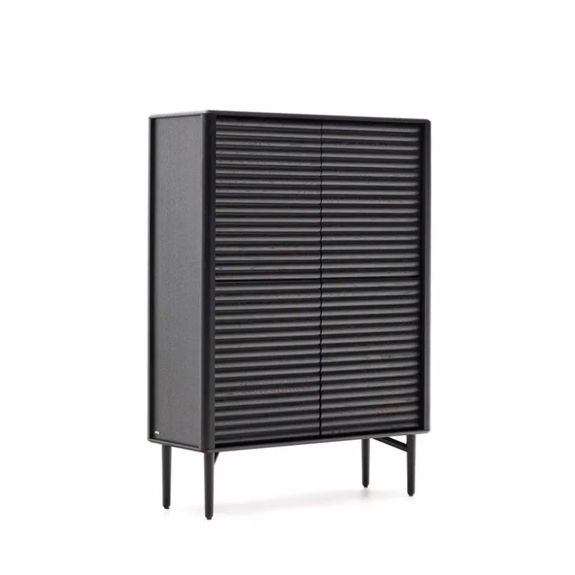 Kave Home Kommoden-Highboard Lenon Schwarz