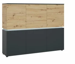 Wójcik Kommoden-Highboard Luci Anthrazit