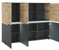 Wójcik Kommoden-Highboard Luci Anthrazit