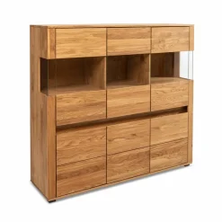 Kommoden|Kommoden-Highboard Porto Eiche Natur