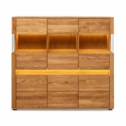 Kommoden|Kommoden-Highboard Porto Eiche Natur