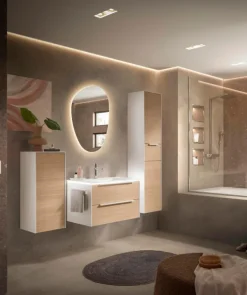 Badschränke|Musterring Highboard Riana Eiche