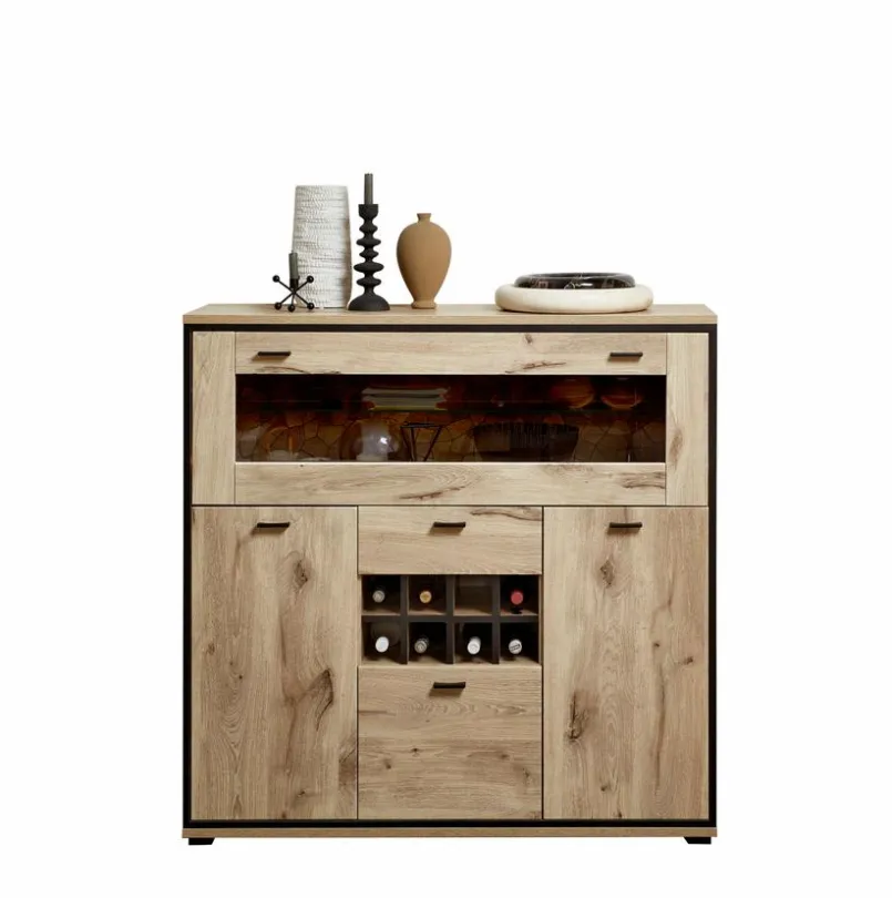 Kommoden|Kommoden|Wohnconcept Highboard Ruben Eiche