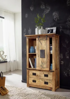 Kommoden|Kommoden|G+K Highboard Ruston Antik