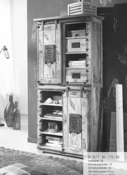 G+K Kommoden|Kommoden-Highboard Ruston Antik