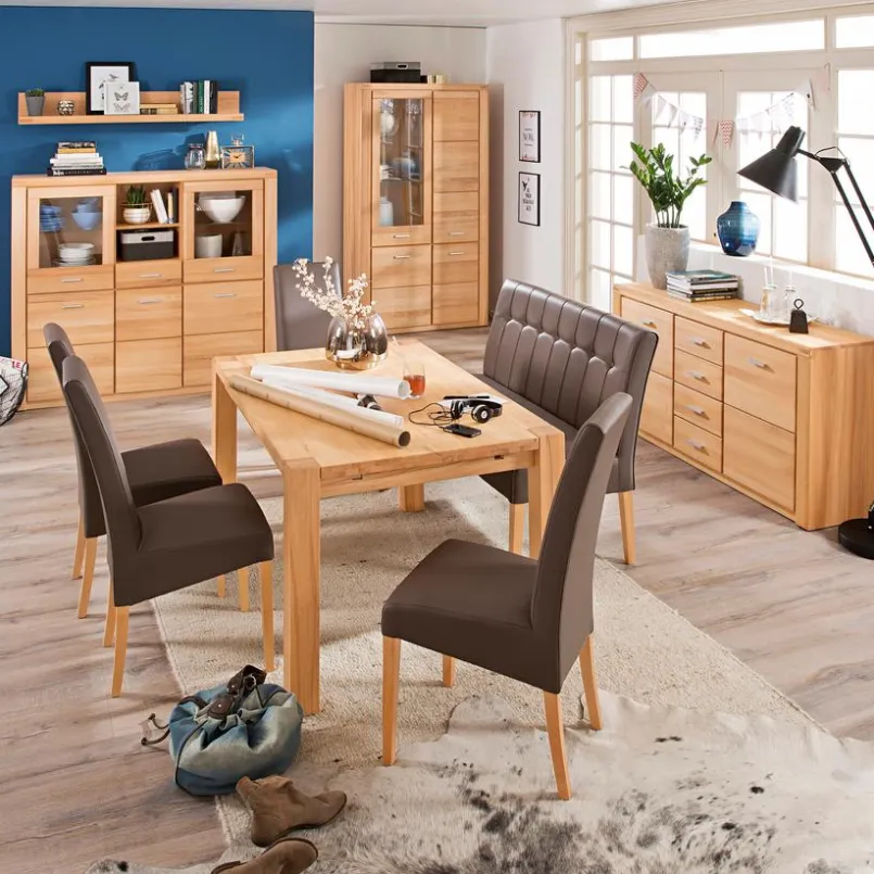 Kommoden|Kommoden|Elfo Highboard Tabea Kernbuche