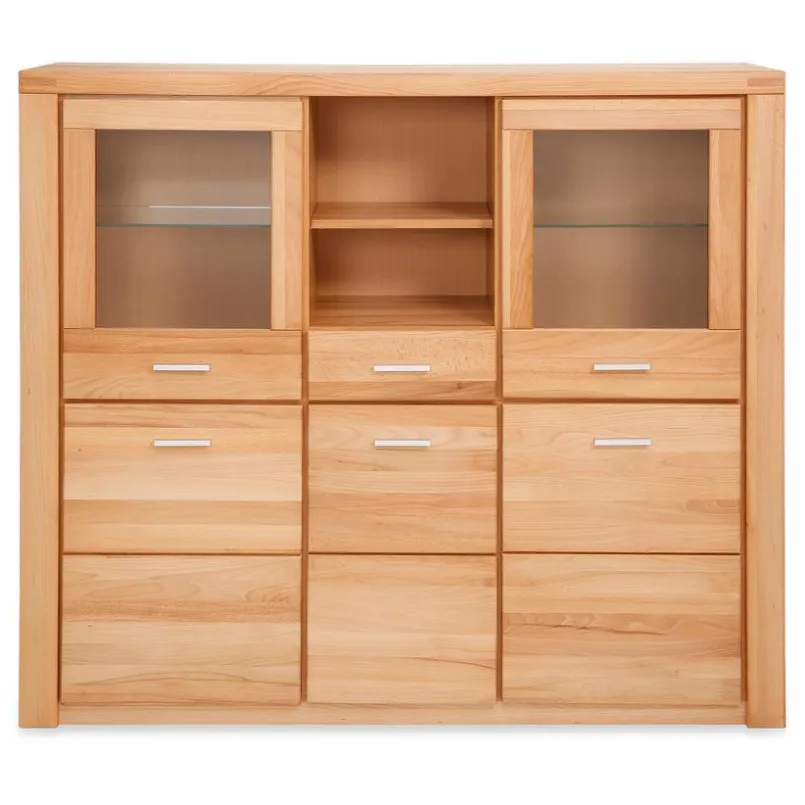 Kommoden|Kommoden|Elfo Highboard Tabea Kernbuche