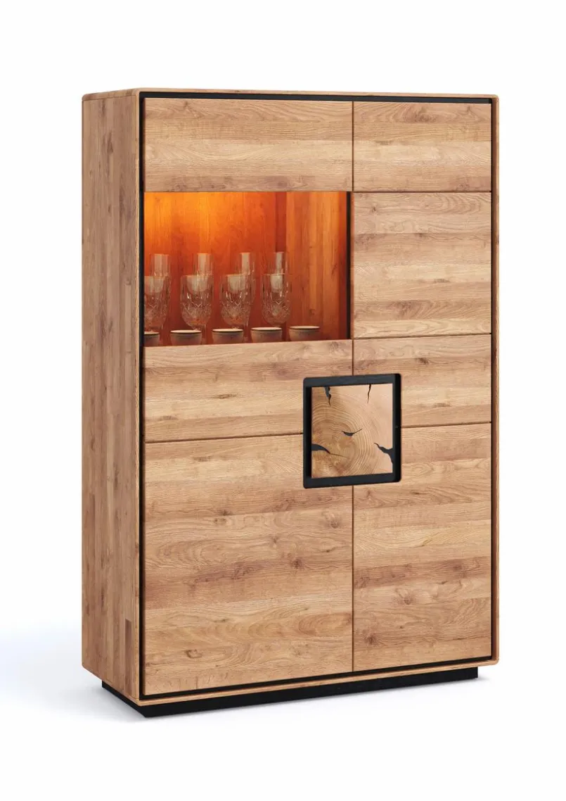 G+K Kommoden-Highboard Toronto Wildeiche geölt