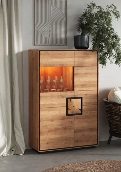 G+K Kommoden-Highboard Toronto Wildeiche geölt