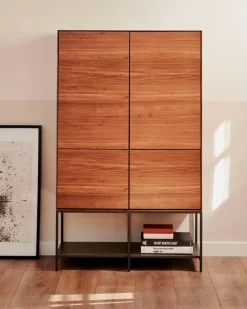 Kave Home Kommoden|Kommoden-Highboard Verdrana Nussbaum