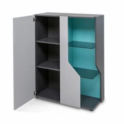 Kinderkommoden & -Nachttische|Kinderkommoden & -Nachttische|Rudolf Highboard ZE+ Grau