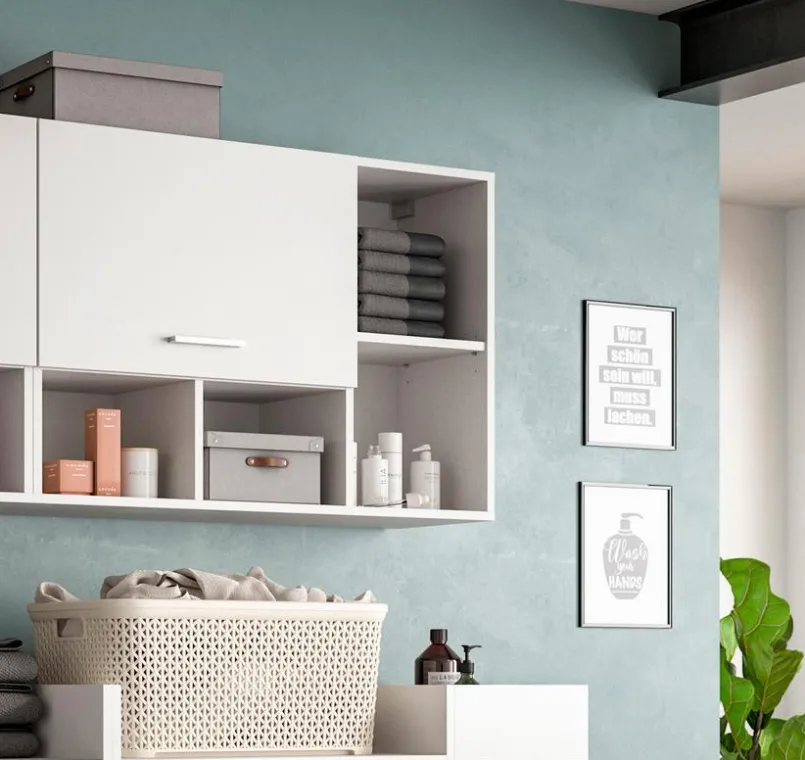 Stauraumelemente-Hängeschrank Lucca Weiß