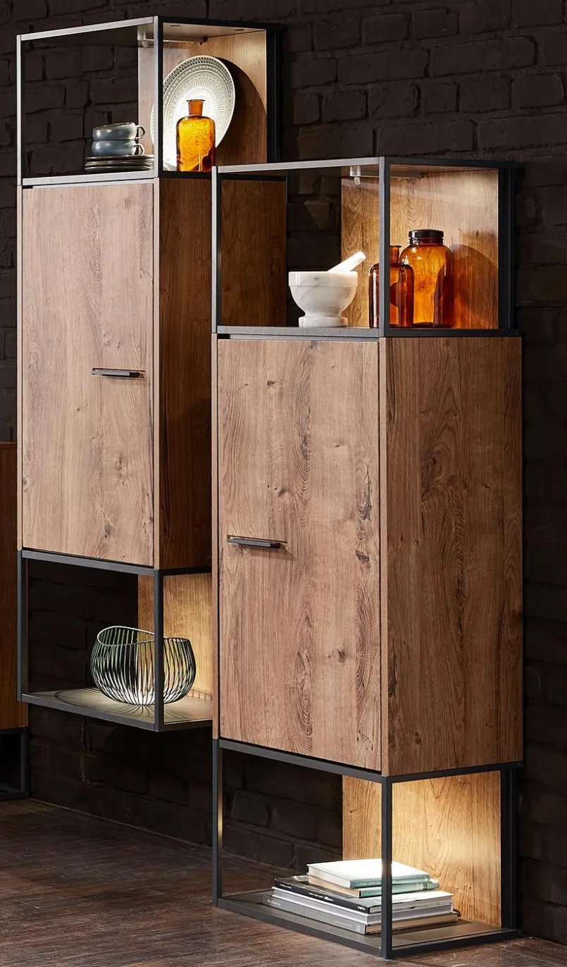 Vitrinen|Vitrinen|Wohnconcept Hängeschrank Manhattan Eiche
